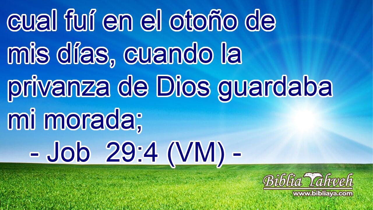  cual fuí en el otoño de mis días, cuando la privanza de Dios guardaba mi morada; 