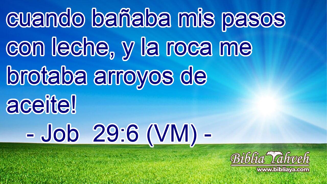  cuando bañaba mis pasos con leche, y la roca me brotaba arroyos de aceite! 