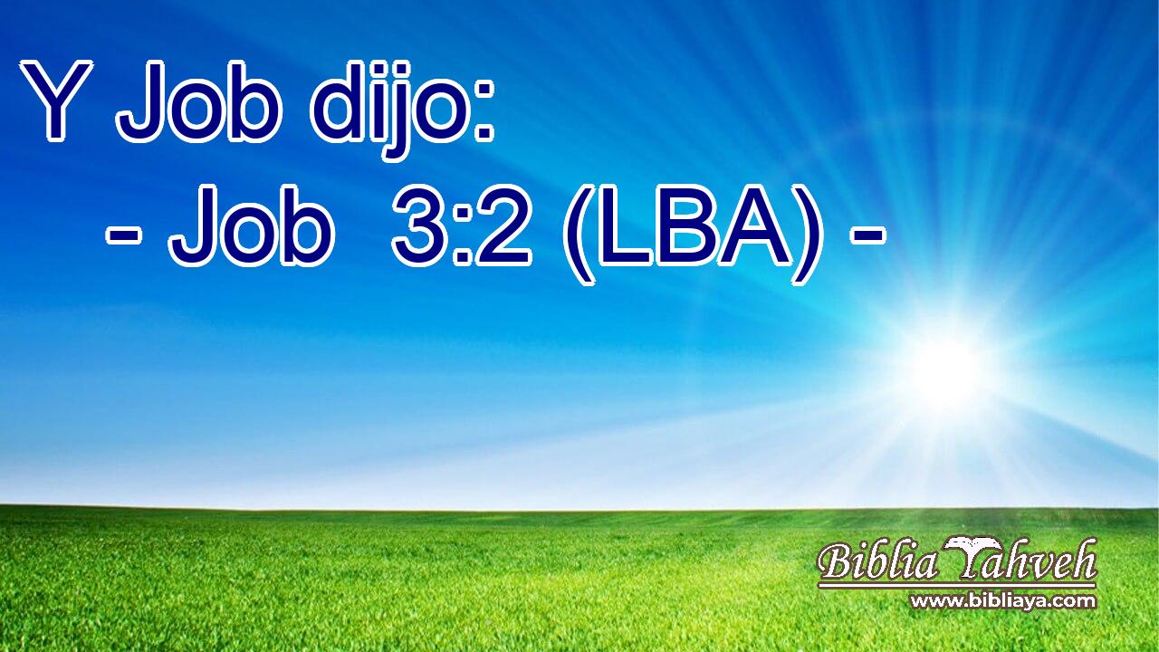 Y Job dijo:
