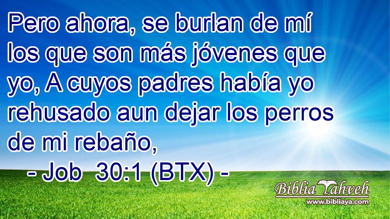 Pero ahora, se burlan de mí los que son más jóvenes que yo, A cuyos padres había yo rehusado aun dejar los perros de mi rebaño,