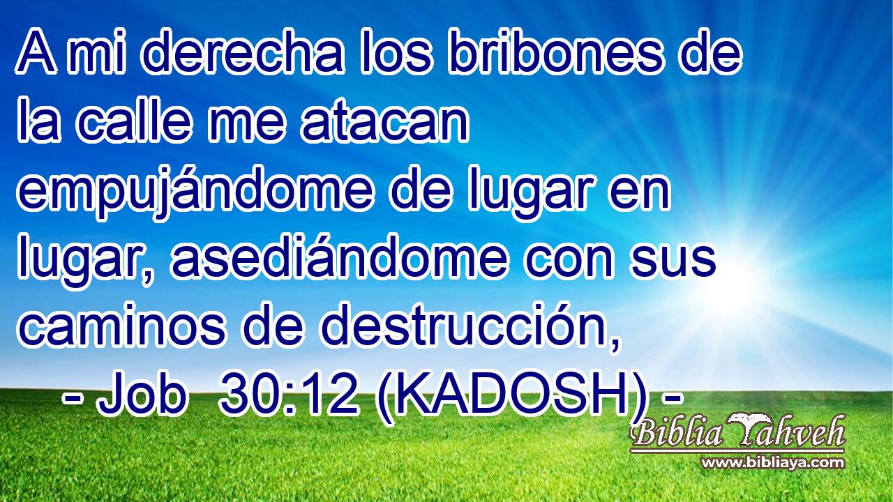  A mi derecha los bribones de la calle me atacan empujándome de lugar en lugar, asediándome con sus caminos de destrucción, 