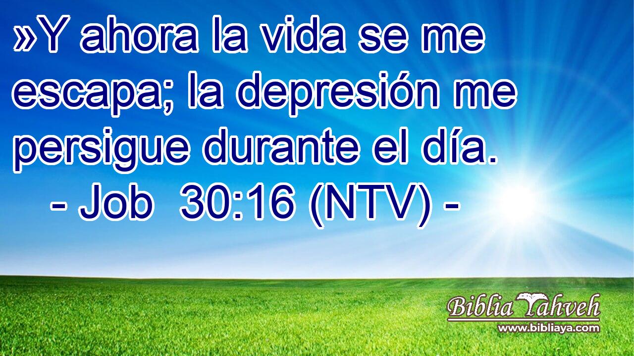»Y ahora la vida se me escapa; la depresión me persigue durante el día.