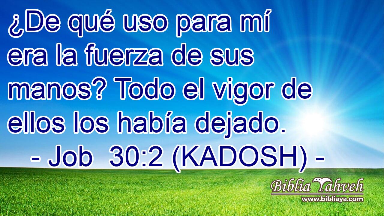  ¿De qué uso para mí era la fuerza de sus manos? Todo el vigor de ellos los había dejado. 
