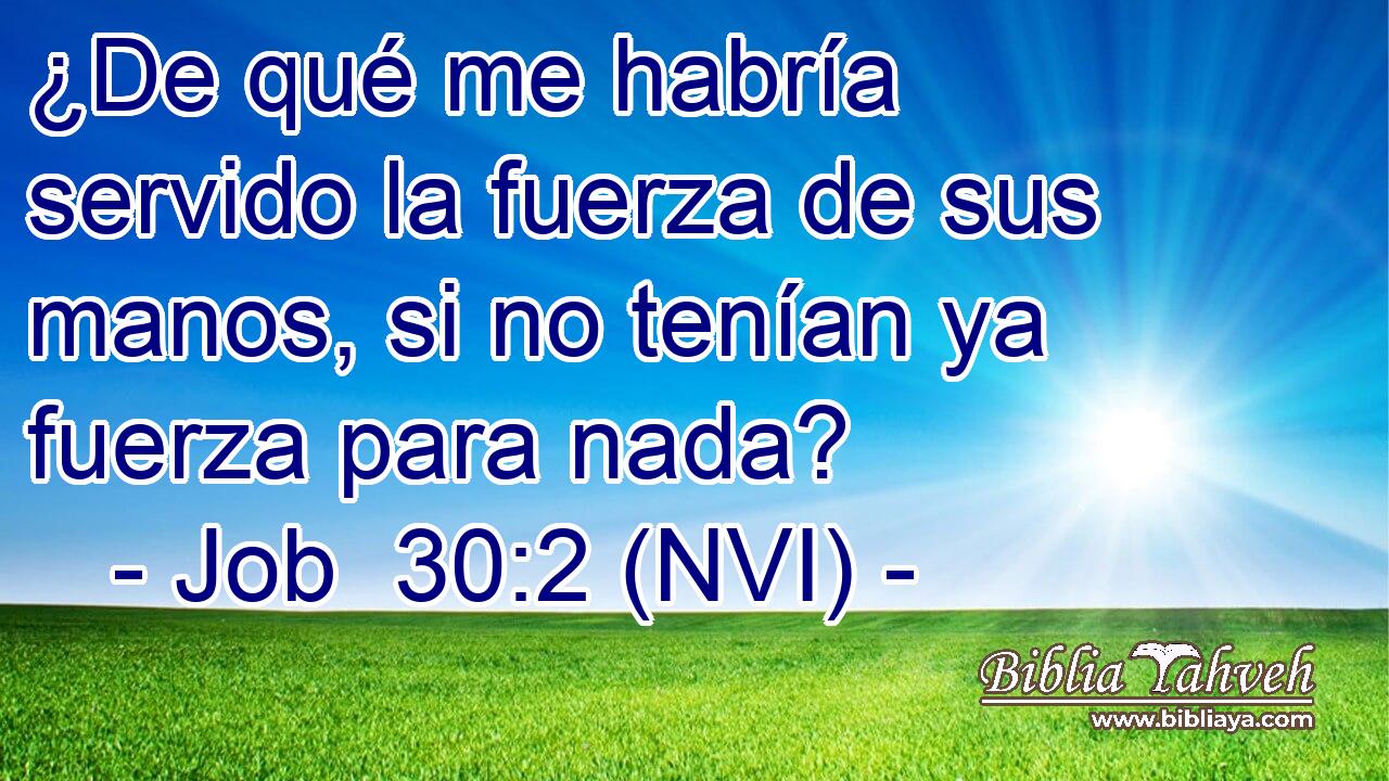  ¿De qué me habría servido la fuerza de sus manos, si no tenían ya fuerza para nada? 