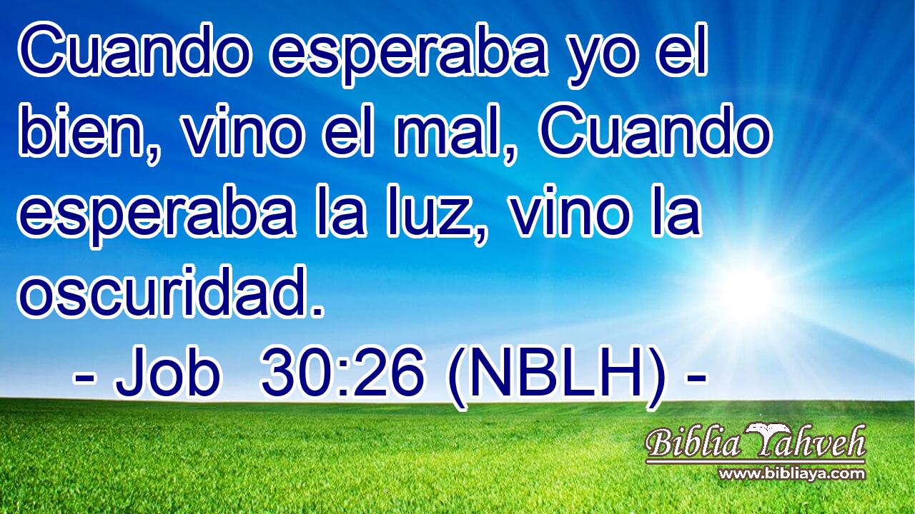  Cuando esperaba yo el bien, vino el mal, Cuando esperaba la luz, vino la oscuridad. 