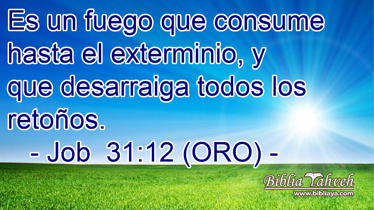  Es un fuego que consume hasta el exterminio, y que desarraiga todos los retoños. 
