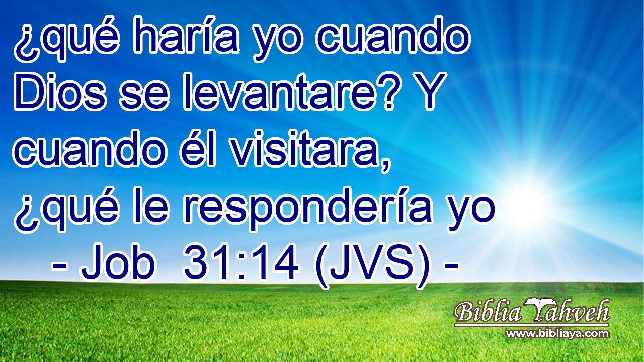 ¿qué haría yo cuando Dios se levantare? Y cuando él visitara, ¿qué le respondería yo