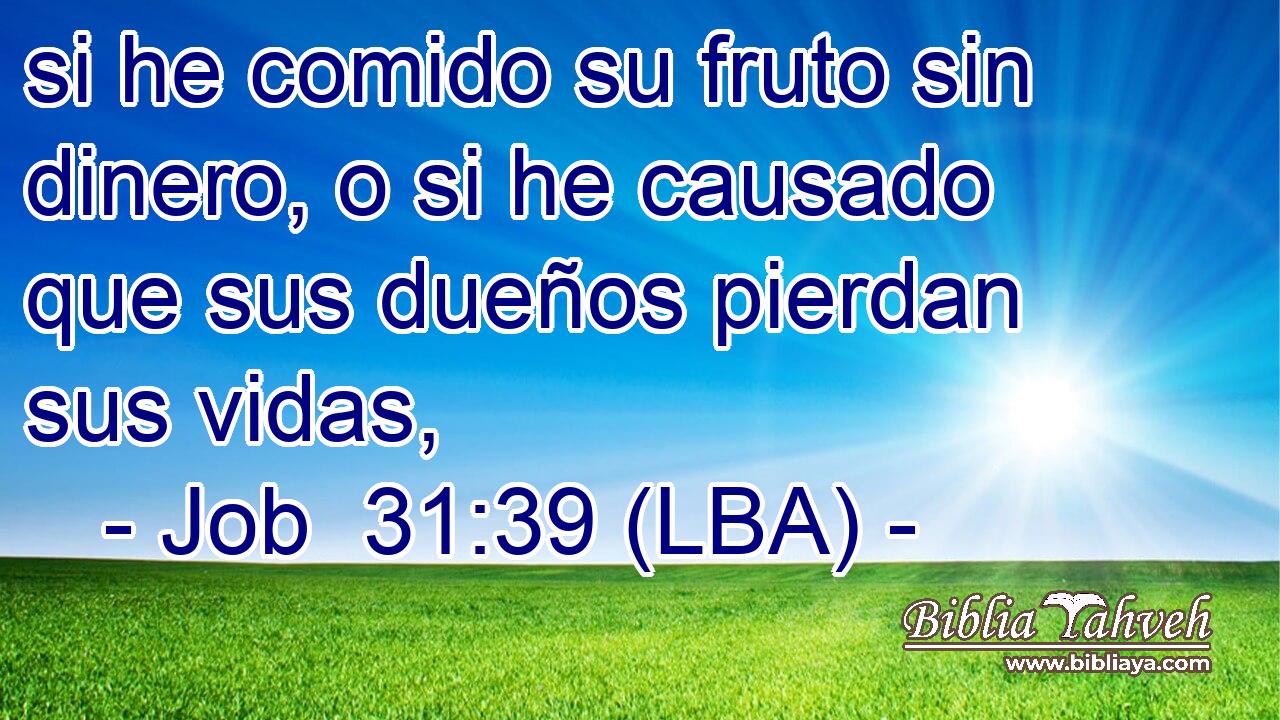 si he comido su fruto sin dinero, o si he causado que sus dueños pierdan sus vidas,
