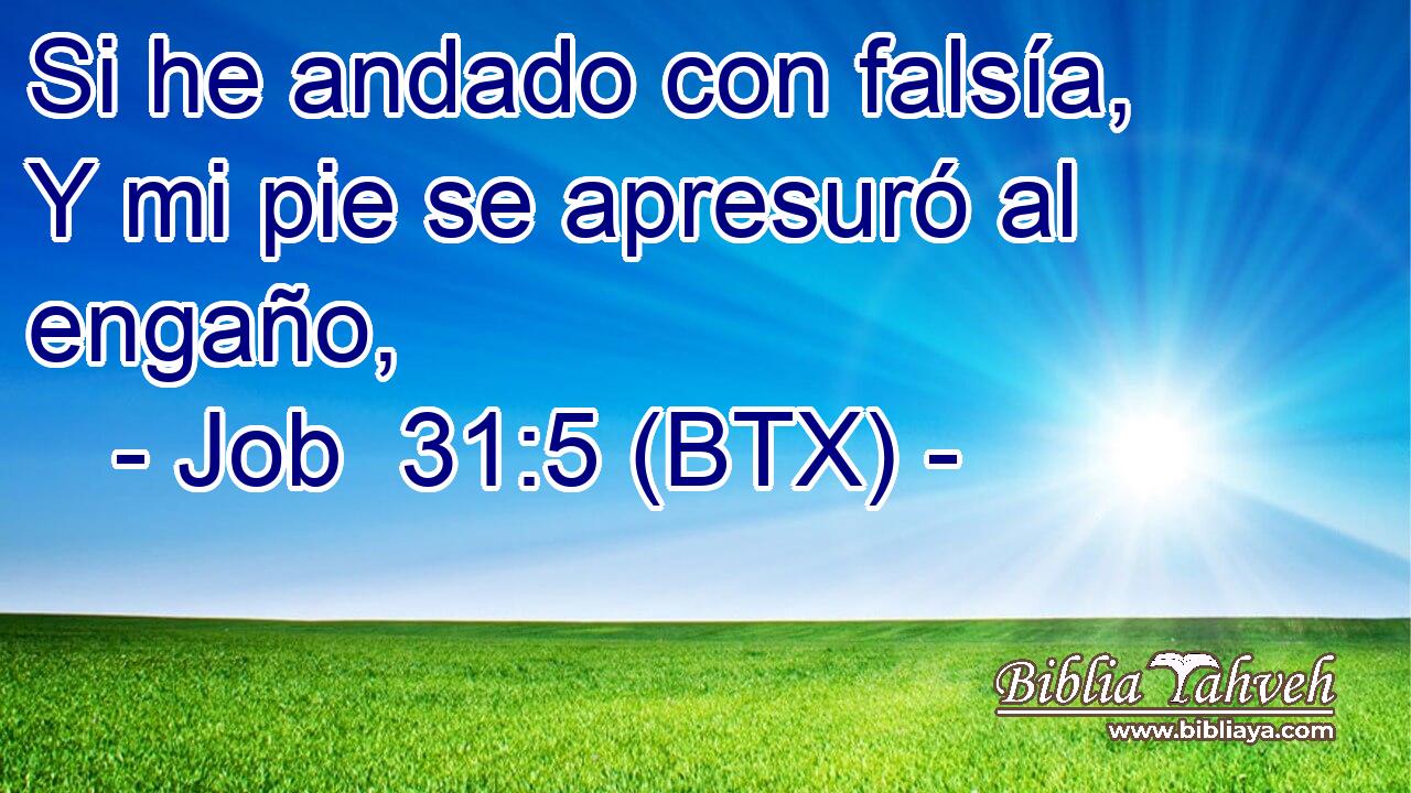 Si he andado con falsía, Y mi pie se apresuró al engaño,