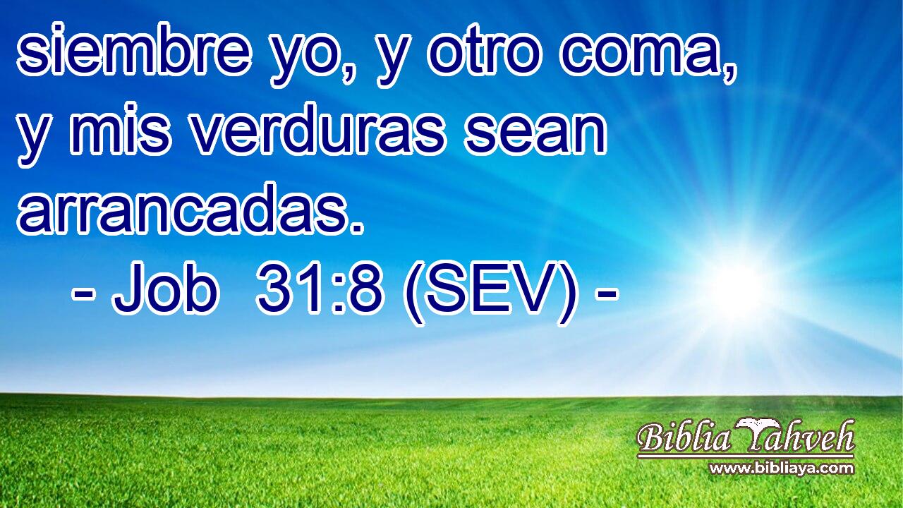 siembre yo, y otro coma, y mis verduras sean arrancadas.