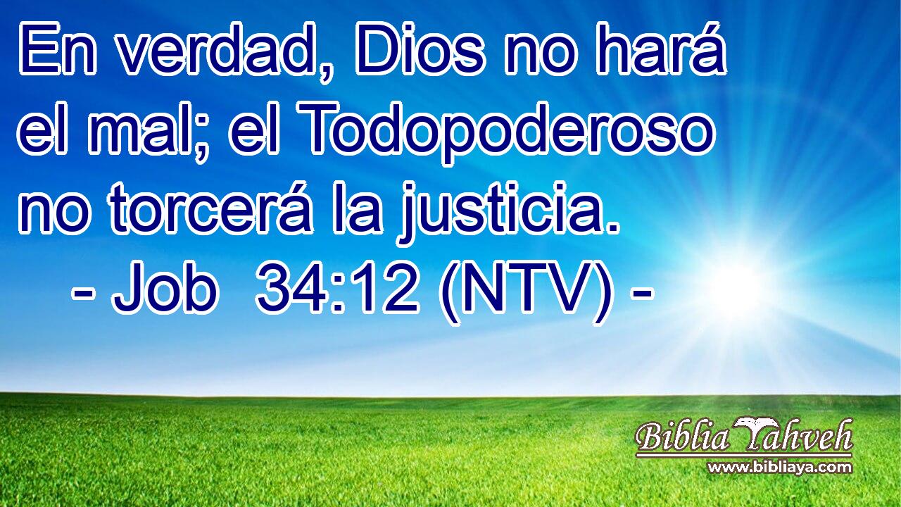 En verdad, Dios no hará el mal; el Todopoderoso no torcerá la justicia.