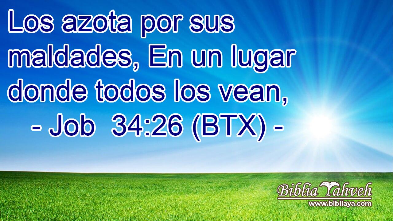 Los azota por sus maldades, En un lugar donde todos los vean,