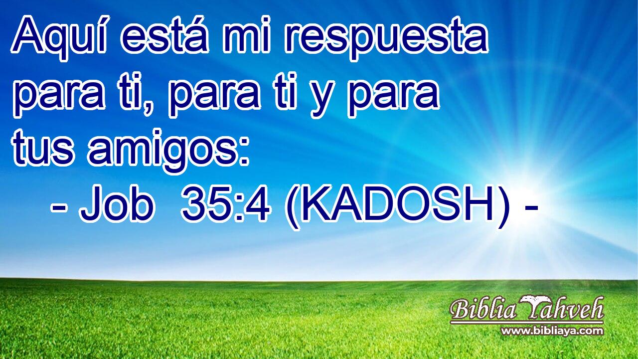  Aquí está mi respuesta para ti, para ti y para tus amigos: 