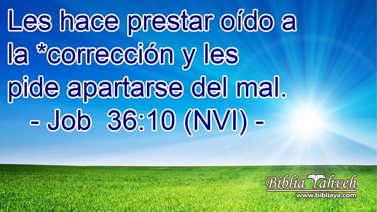  Les hace prestar oído a la *corrección y les pide apartarse del mal. 