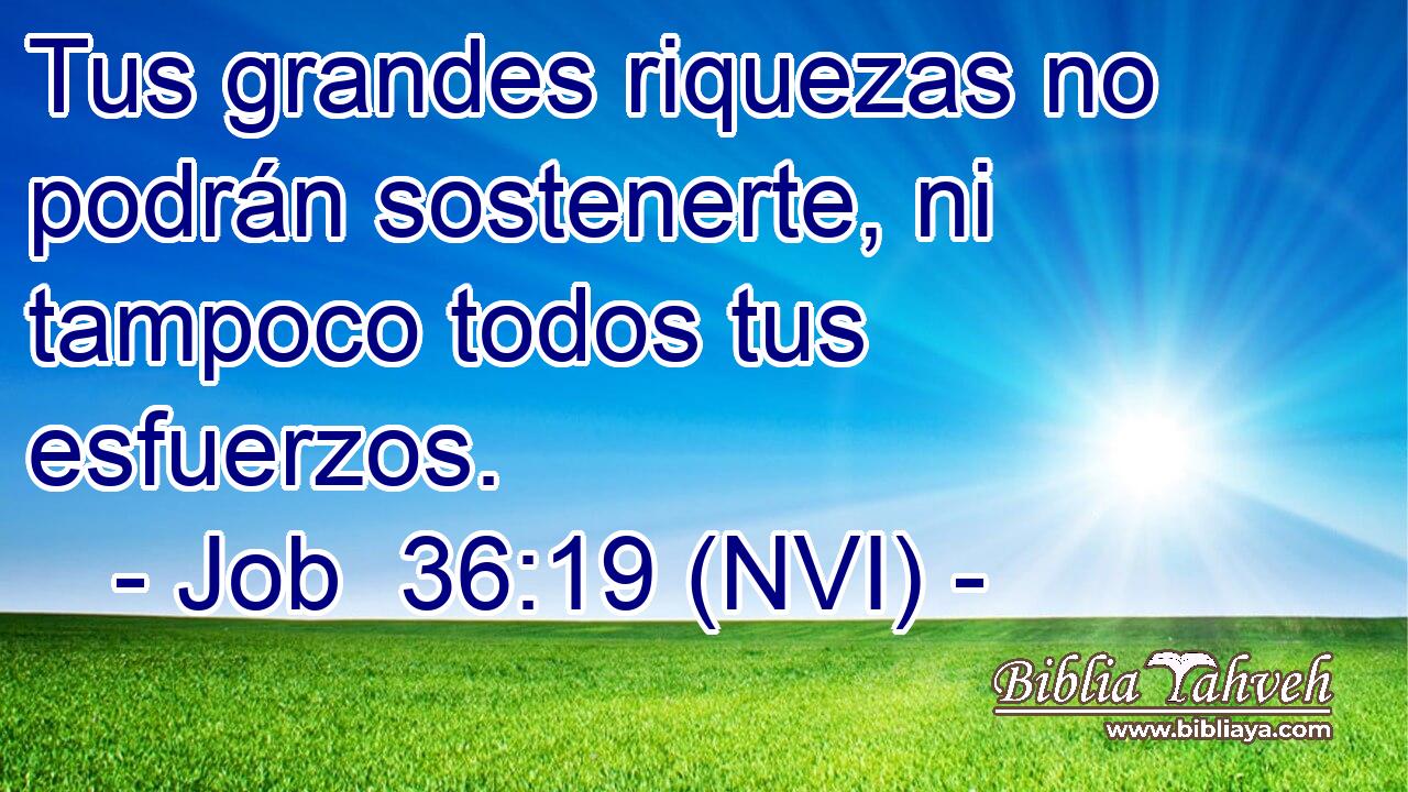  Tus grandes riquezas no podrán sostenerte, ni tampoco todos tus esfuerzos. 