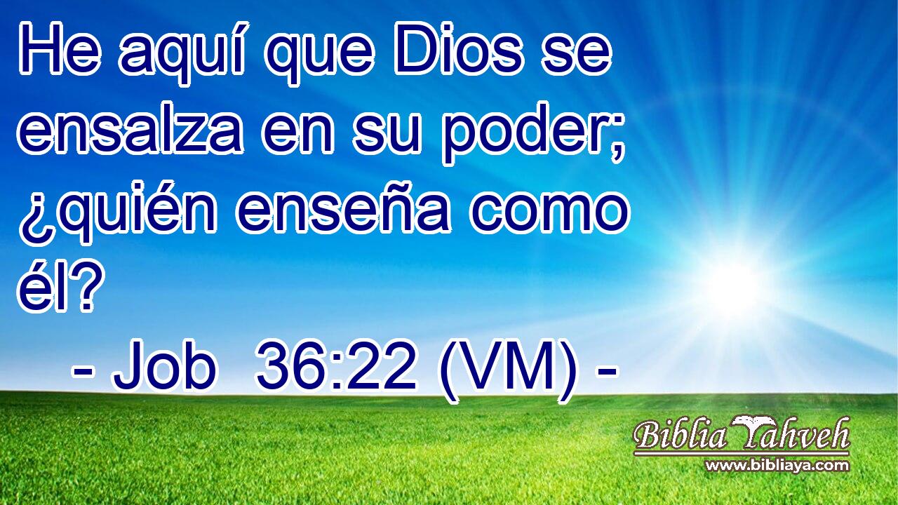  He aquí que Dios se ensalza en su poder; ¿quién enseña como él? 