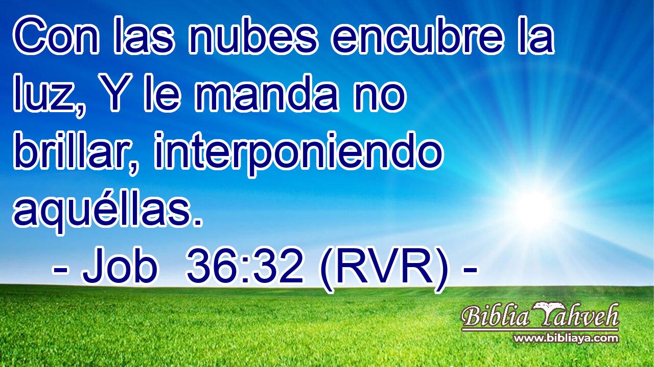Con las nubes encubre la luz, Y le manda no brillar, interponiendo aquéllas.