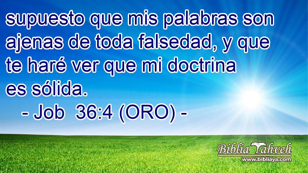  supuesto que mis palabras son ajenas de toda falsedad, y que te haré ver que mi doctrina es sólida. 