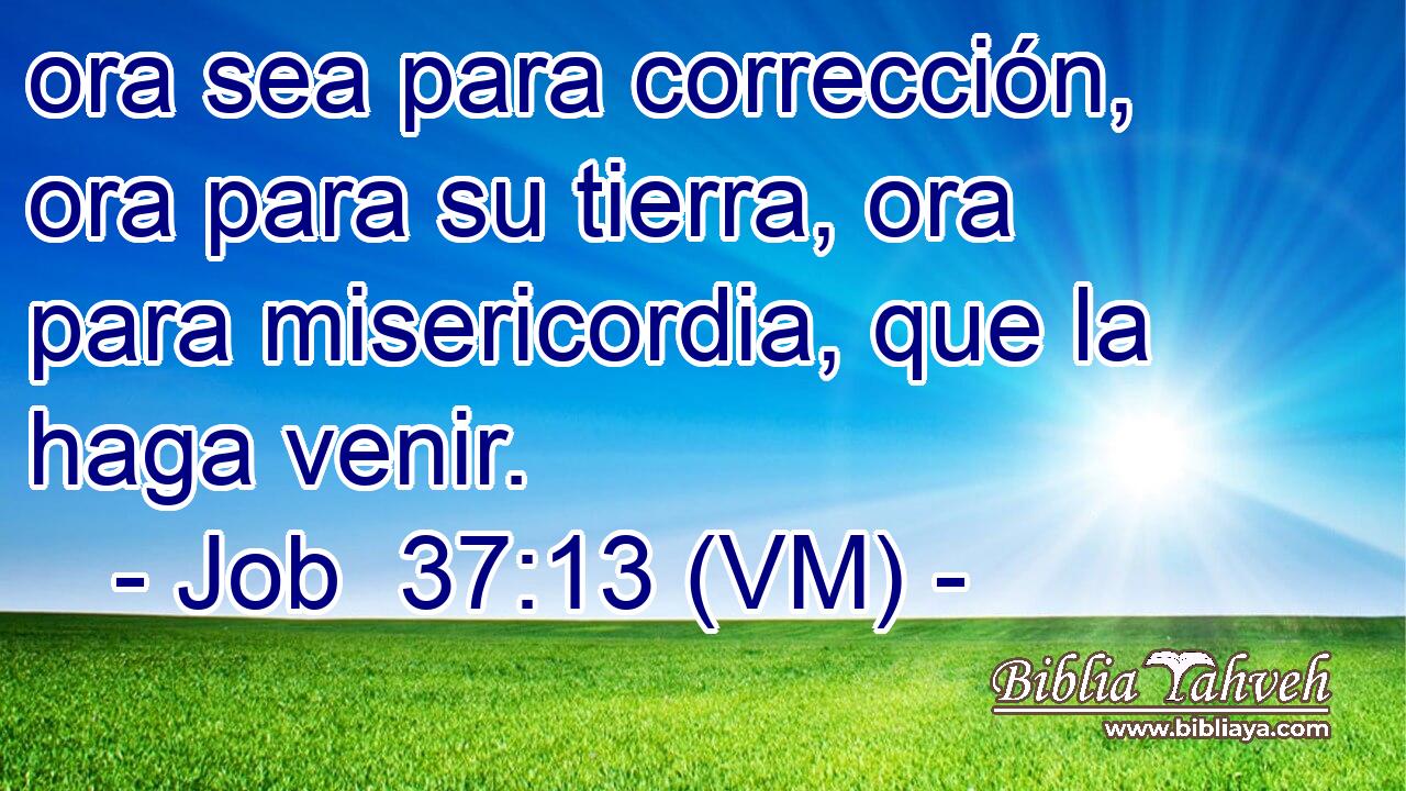  ora sea para corrección, ora para su tierra, ora para misericordia, que la haga venir. 