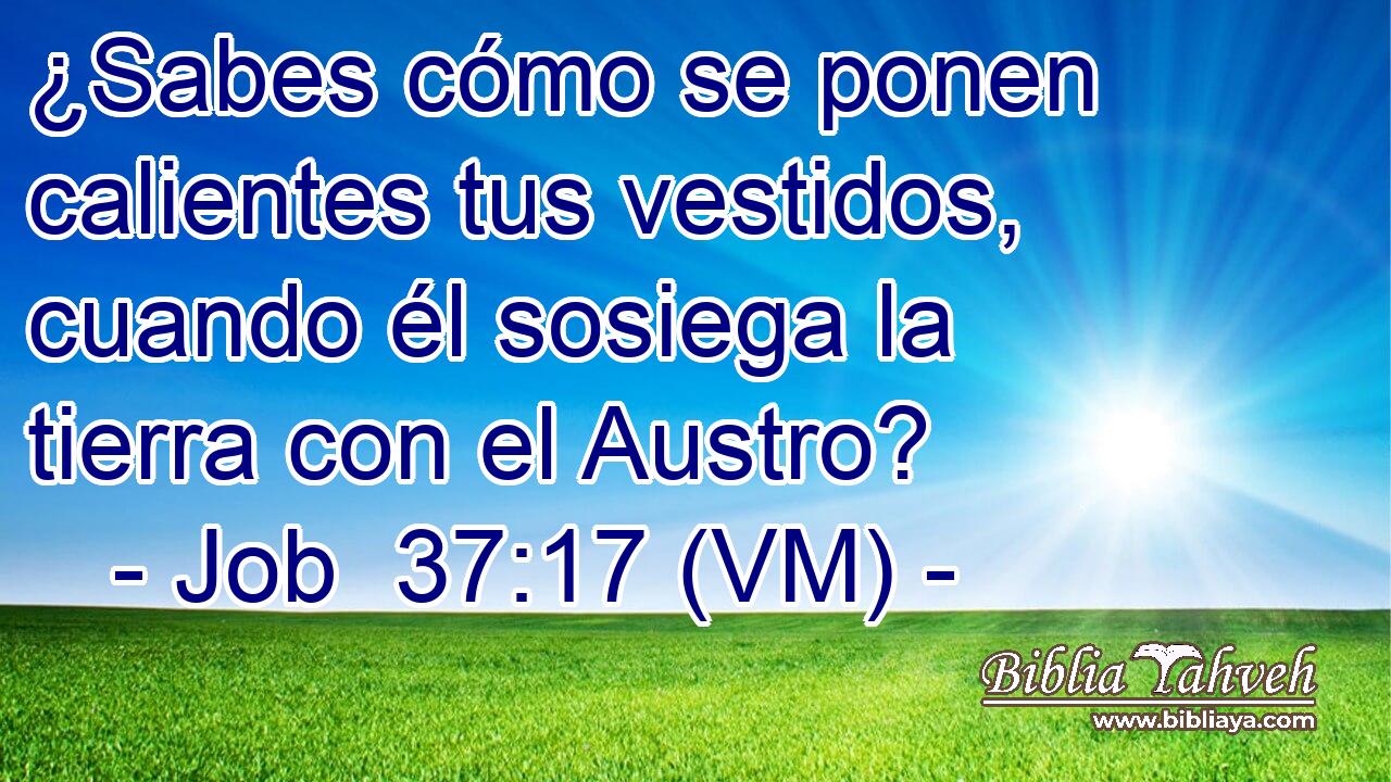  ¿Sabes cómo se ponen calientes tus vestidos, cuando él sosiega la tierra con el Austro? 