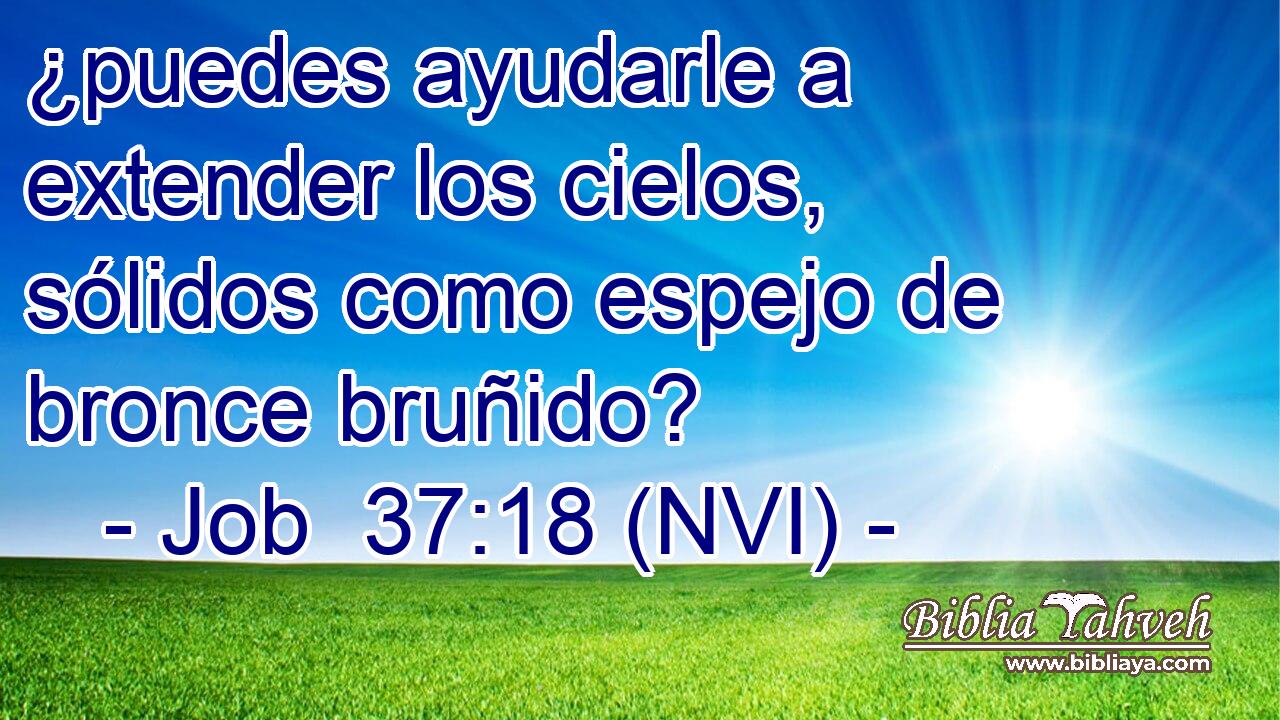  ¿puedes ayudarle a extender los cielos, sólidos como espejo de bronce bruñido? 
