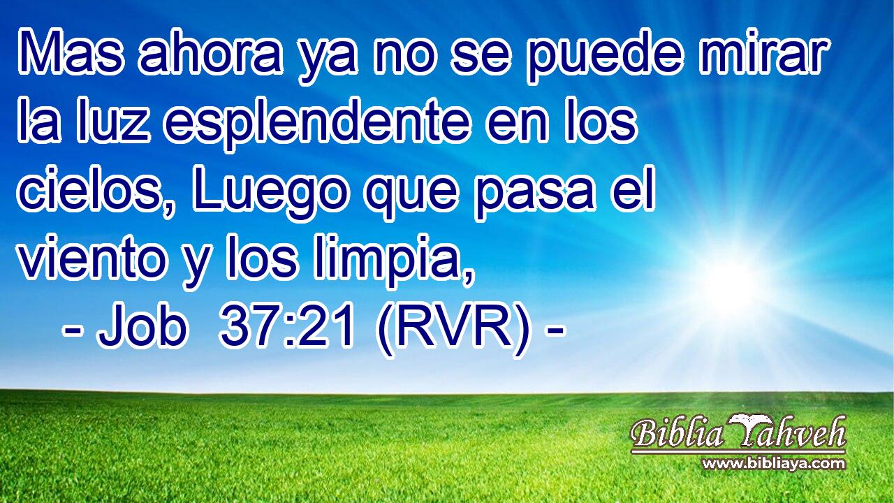 Mas ahora ya no se puede mirar la luz esplendente en los cielos, Luego que pasa el viento y los limpia,