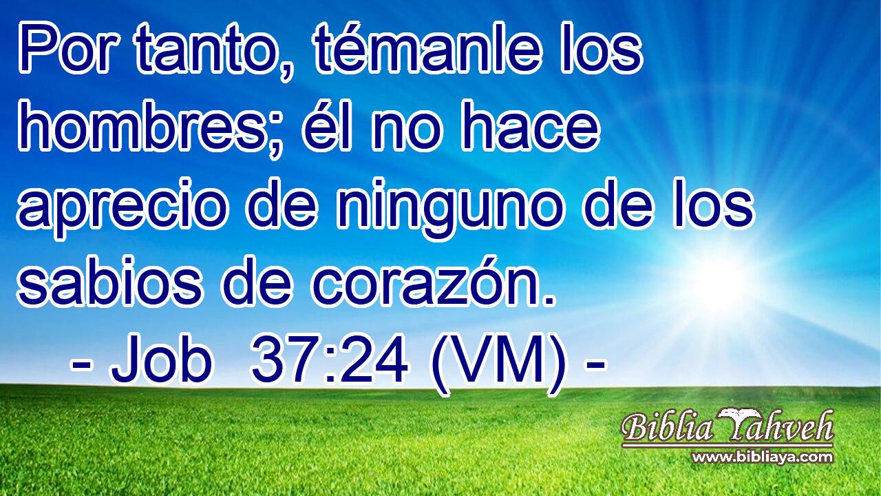  Por tanto, témanle los hombres; él no hace aprecio de ninguno de los sabios de corazón. 