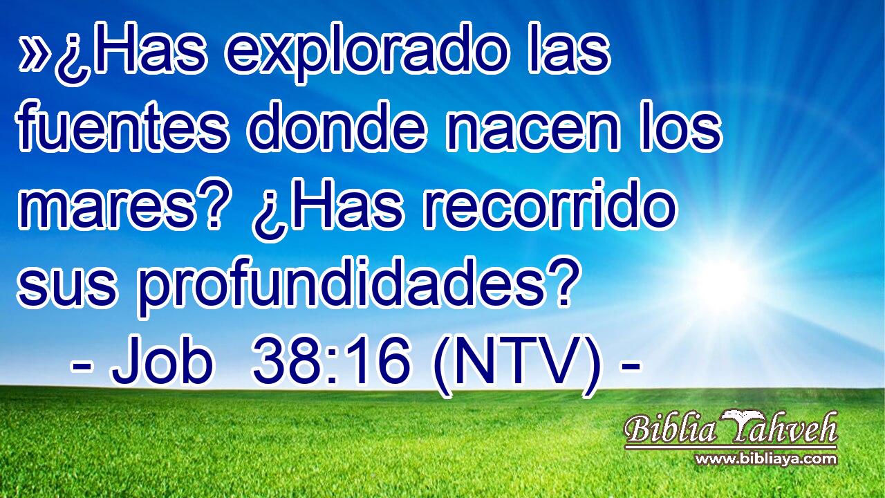 »¿Has explorado las fuentes donde nacen los mares? ¿Has recorrido sus profundidades?