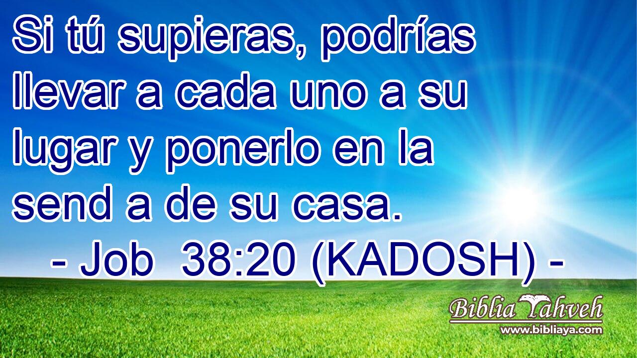  Si tú supieras, podrías llevar a cada uno a su lugar y ponerlo en la send a de su casa. 