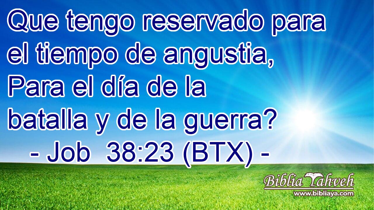 Que tengo reservado para el tiempo de angustia, Para el día de la batalla y de la guerra?