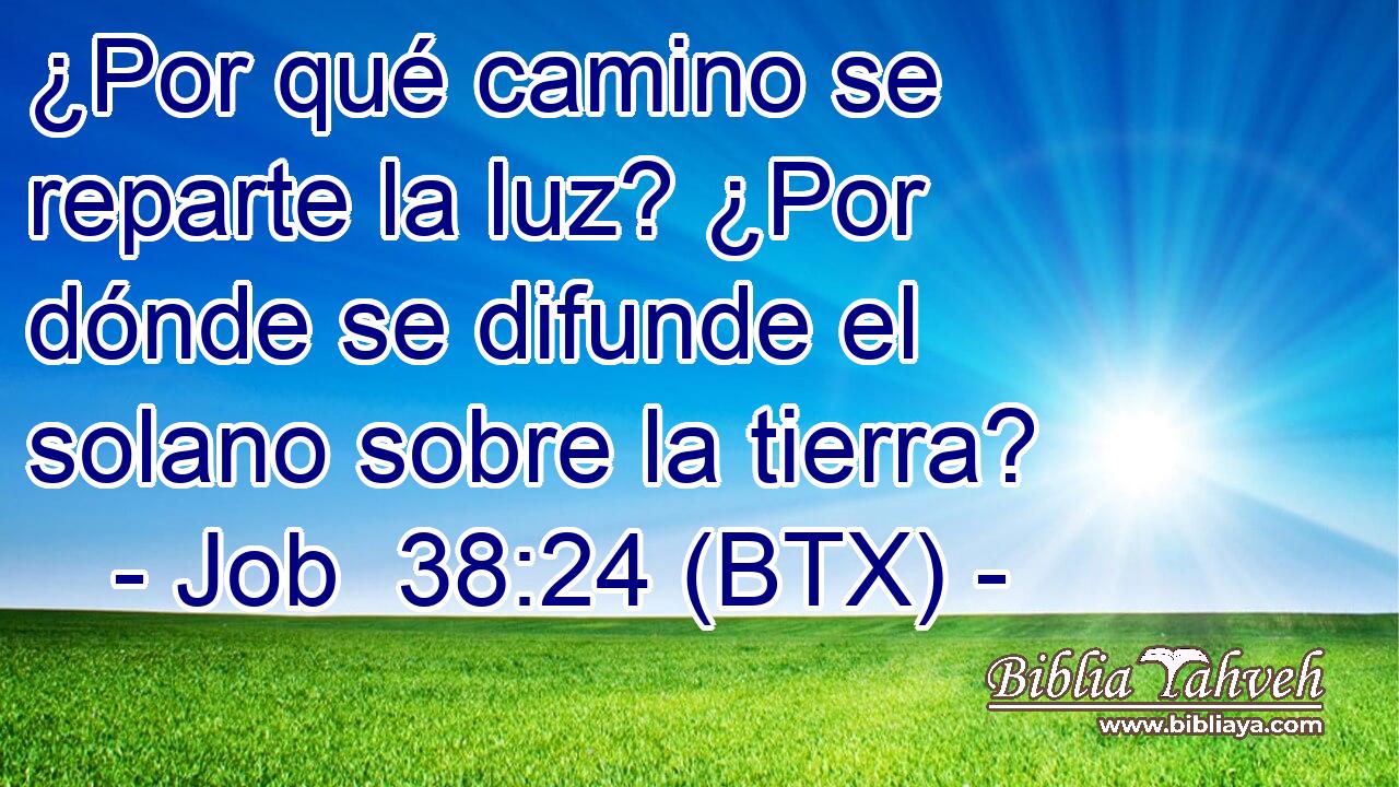 ¿Por qué camino se reparte la luz? ¿Por dónde se difunde el solano sobre la tierra?