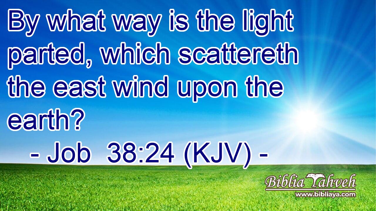 By what way is the light parted, which scattereth the east wind upon the earth?