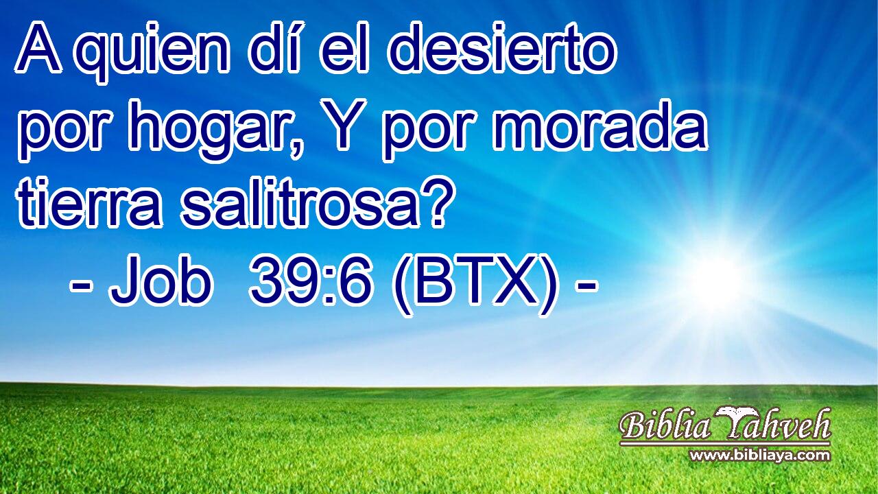 A quien dí el desierto por hogar, Y por morada tierra salitrosa?