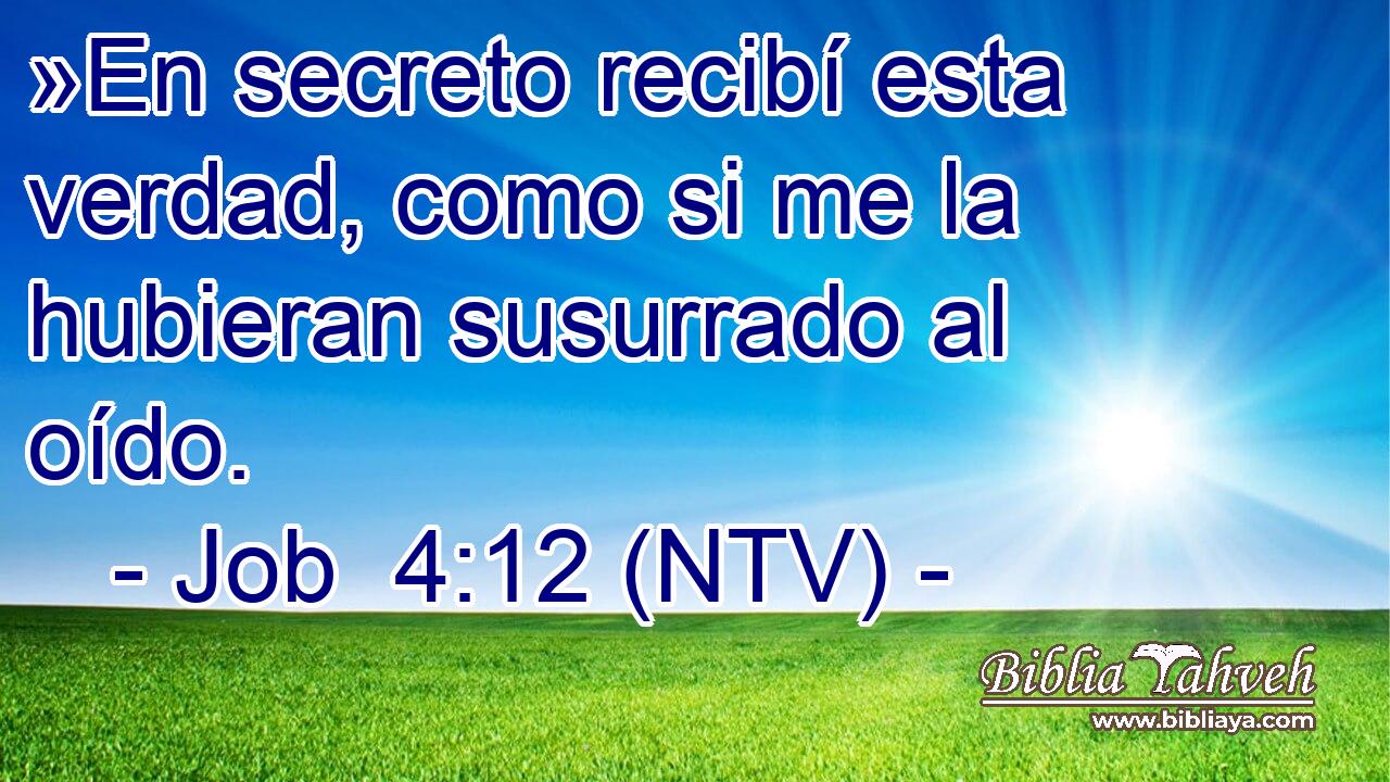 »En secreto recibí esta verdad, como si me la hubieran susurrado al oído.