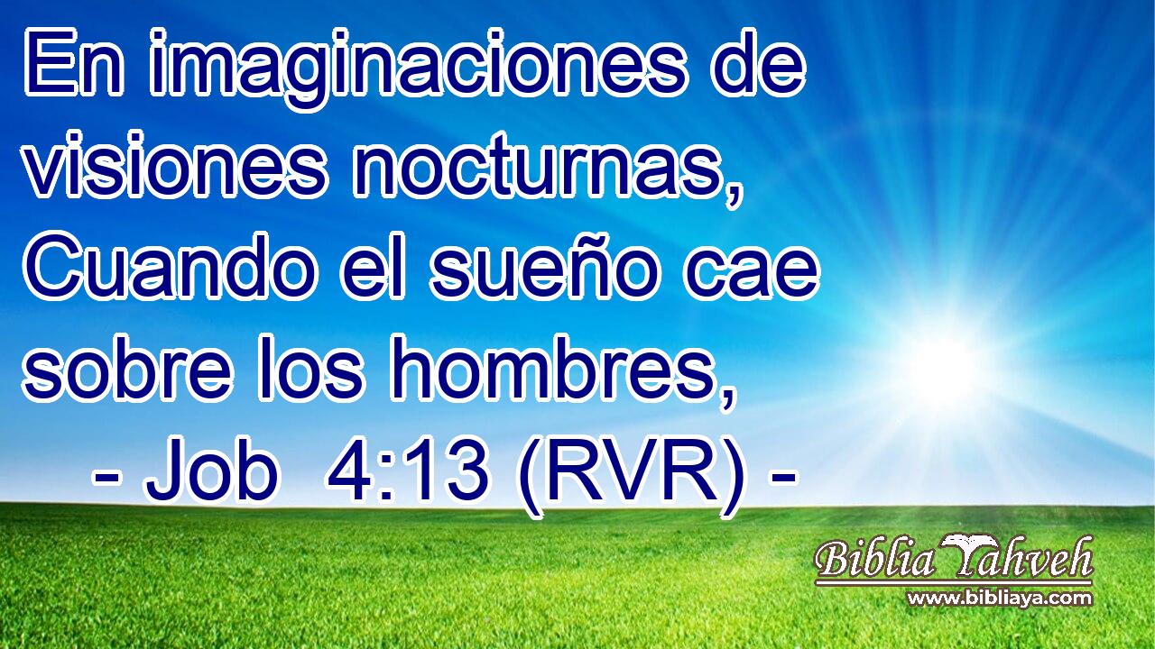 En imaginaciones de visiones nocturnas, Cuando el sueño cae sobre los hombres,