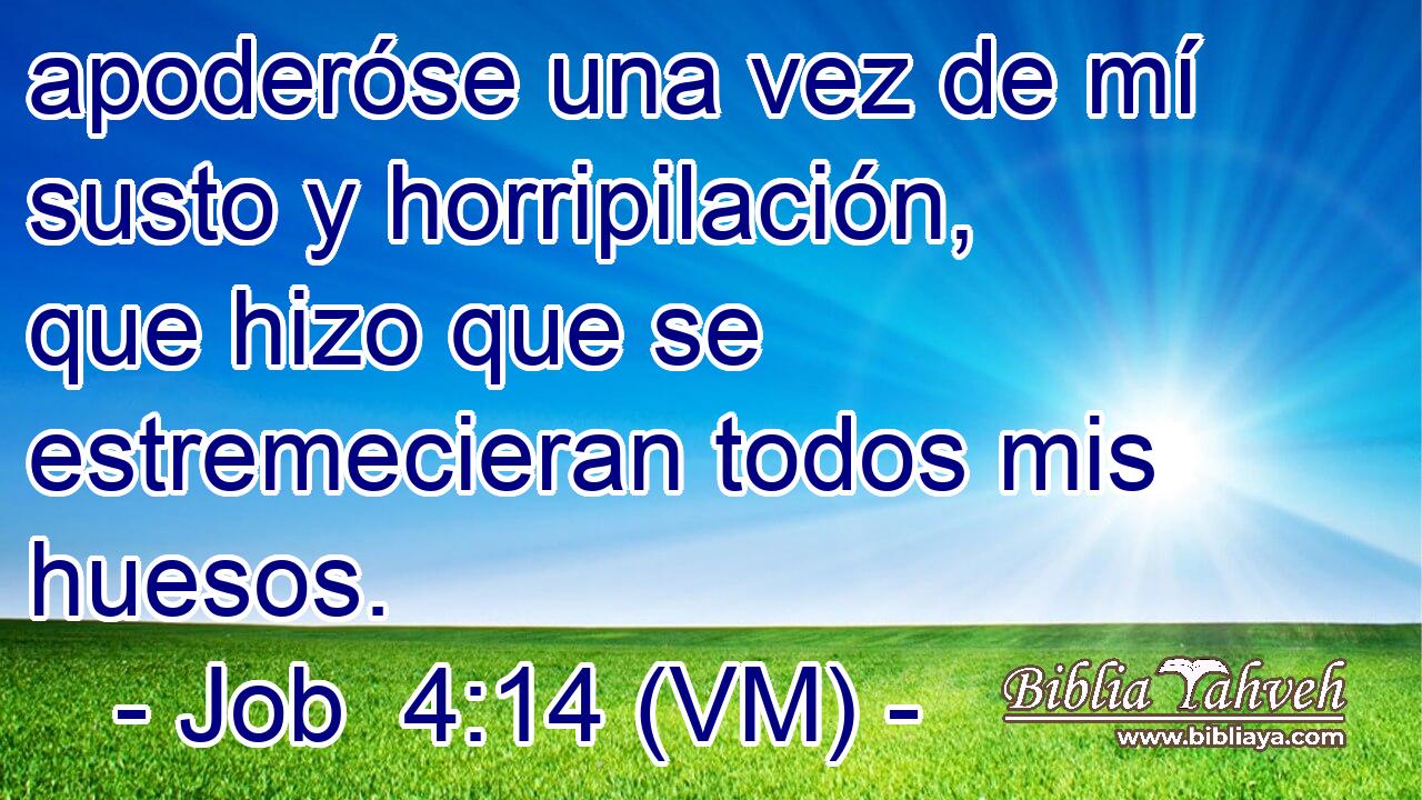  apoderóse una vez de mí susto y horripilación, que hizo que se estremecieran todos mis huesos. 
