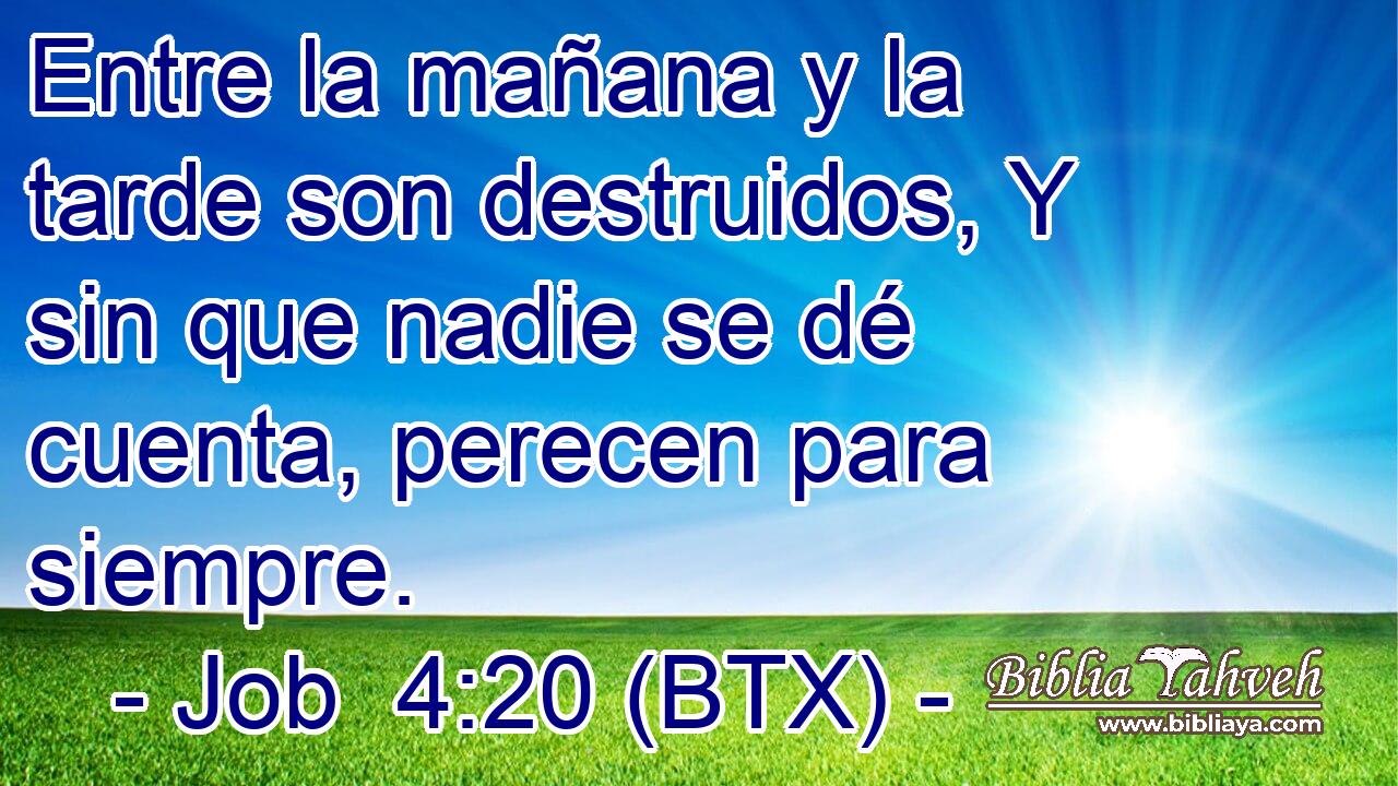 Entre la mañana y la tarde son destruidos, Y sin que nadie se dé cuenta, perecen para siempre.