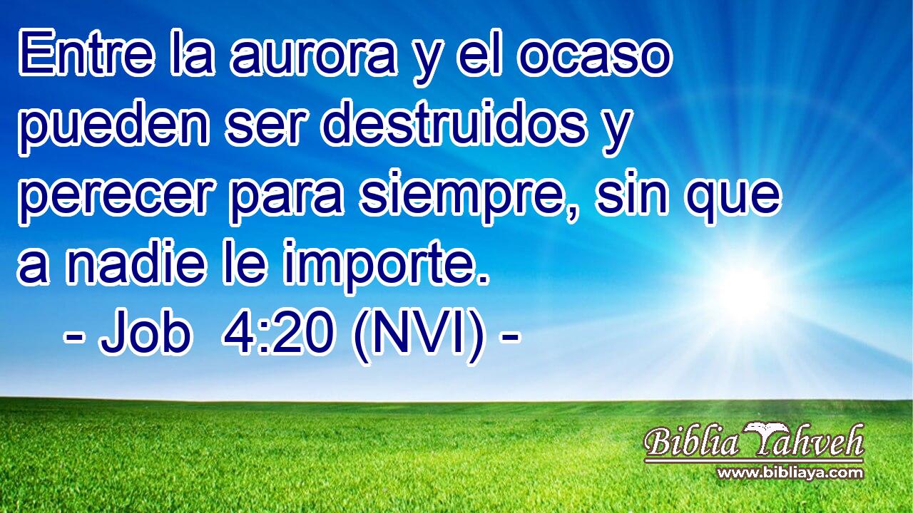  Entre la aurora y el ocaso pueden ser destruidos y perecer para siempre, sin que a nadie le importe. 
