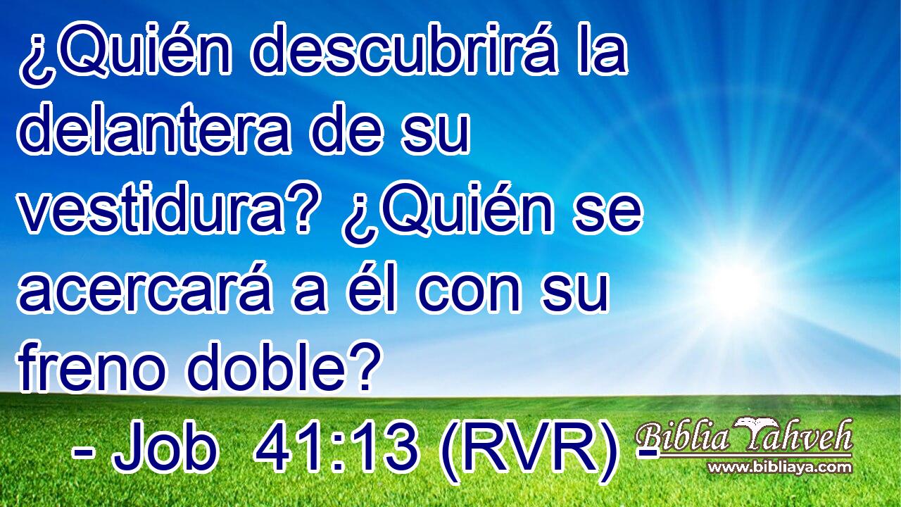 ¿Quién descubrirá la delantera de su vestidura? ¿Quién se acercará a él con su freno doble?