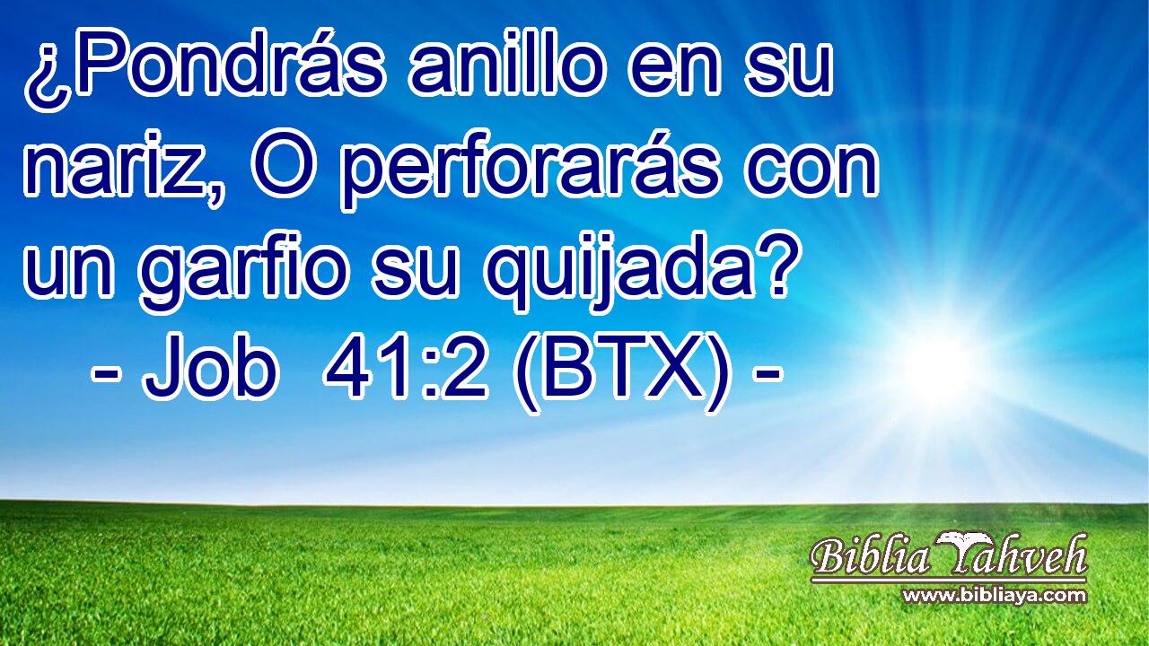 ¿Pondrás anillo en su nariz, O perforarás con un garfio su quijada?