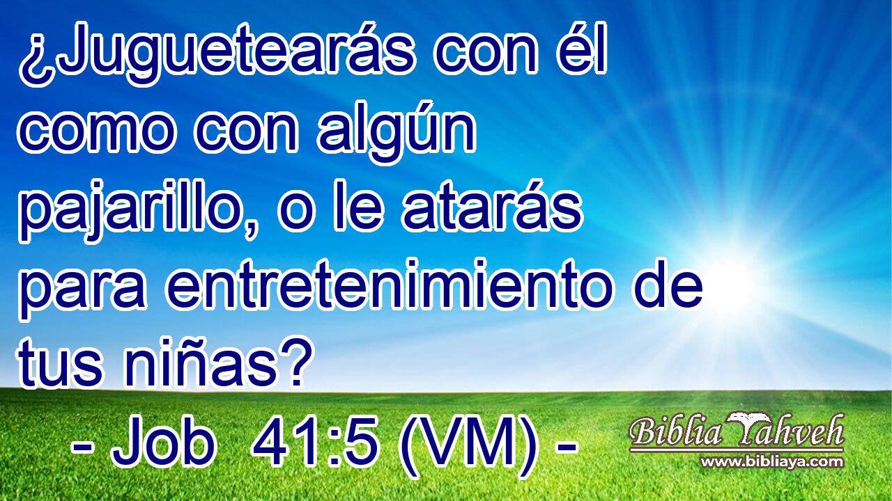  ¿Juguetearás con él como con algún pajarillo, o le atarás para entretenimiento de tus niñas? 