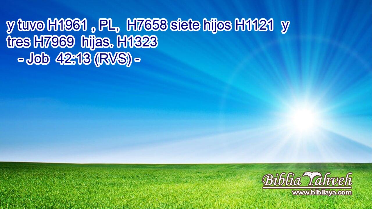y tuvo H1961 , PL,  H7658 siete hijos H1121  y tres H7969  hijas. H1323  