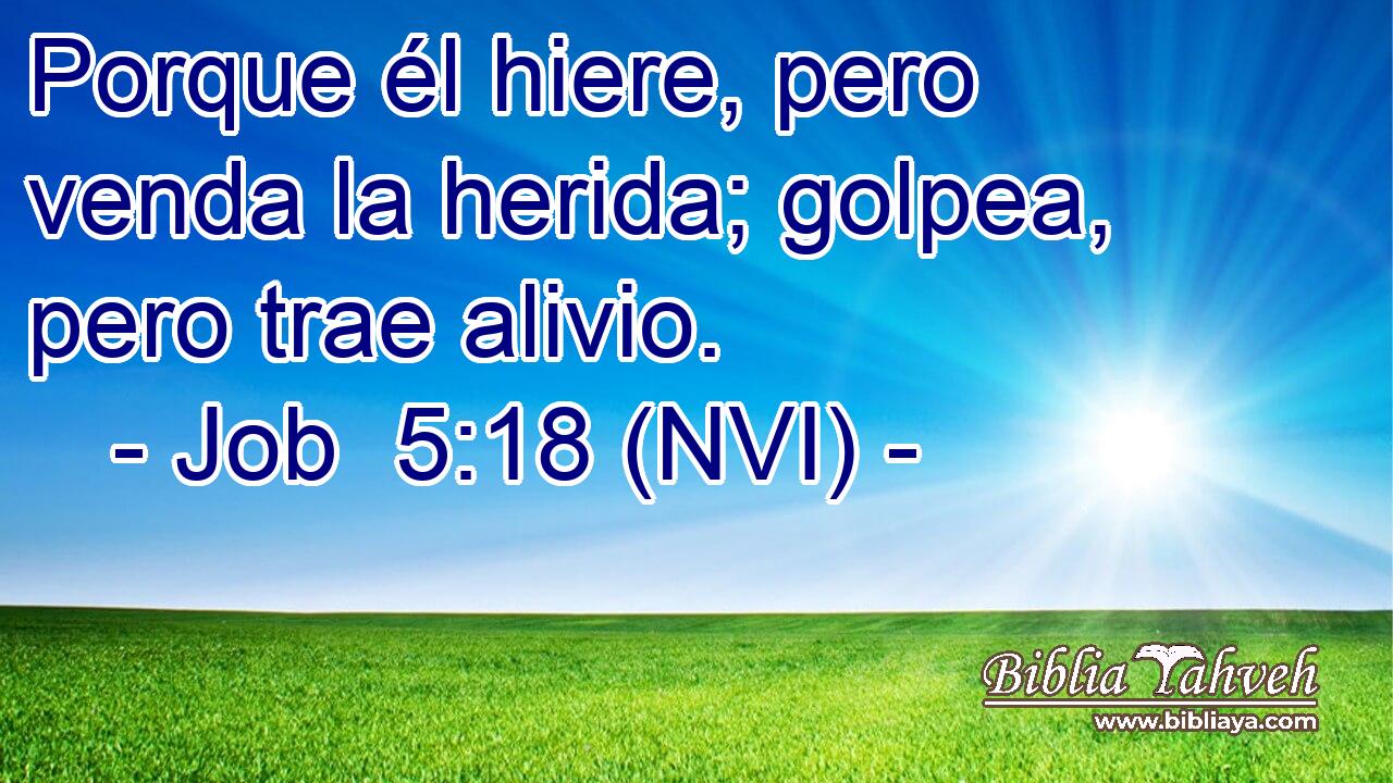  Porque él hiere, pero venda la herida; golpea, pero trae alivio. 