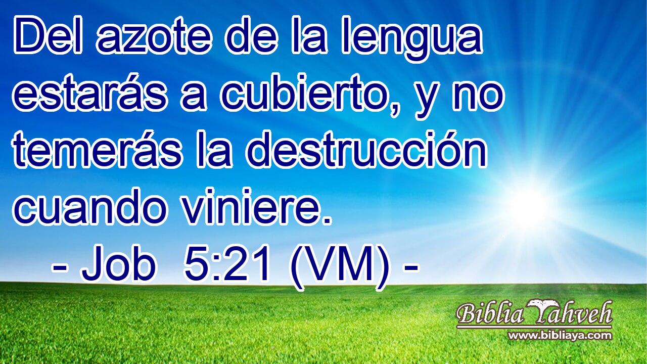  Del azote de la lengua estarás a cubierto, y no temerás la destrucción cuando viniere. 