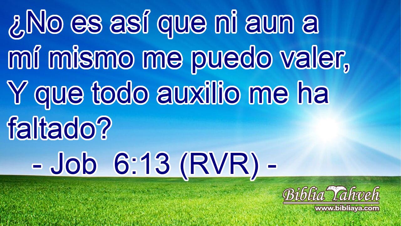 ¿No es así que ni aun a mí mismo me puedo valer, Y que todo auxilio me ha faltado?