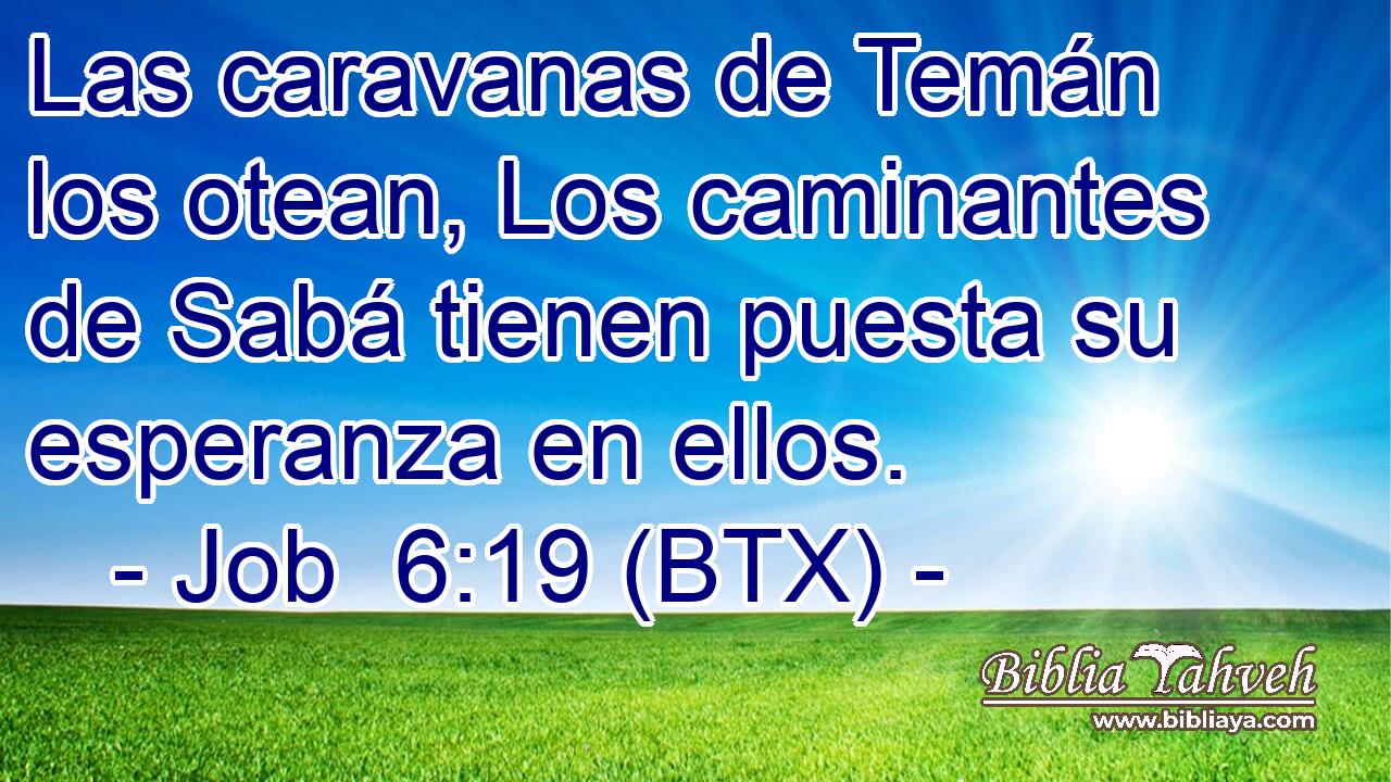 Las caravanas de Temán los otean, Los caminantes de Sabá tienen puesta su esperanza en ellos.