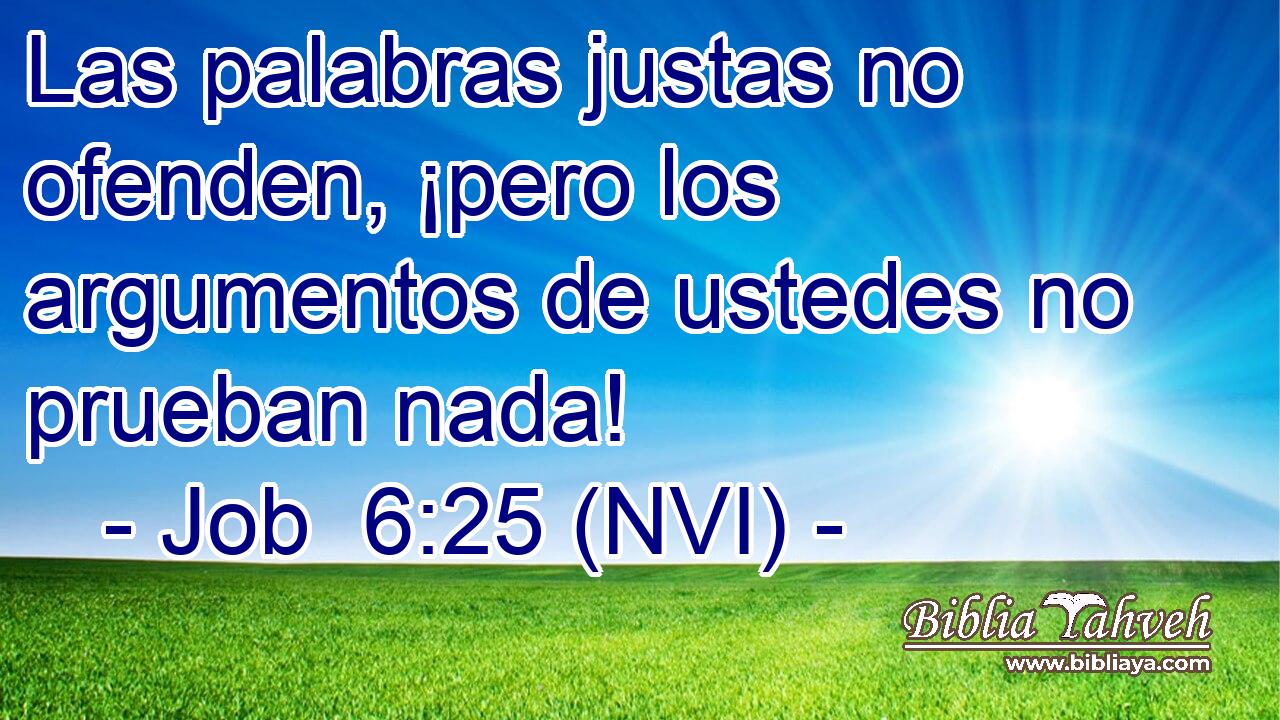  Las palabras justas no ofenden, ¡pero los argumentos de ustedes no prueban nada! 