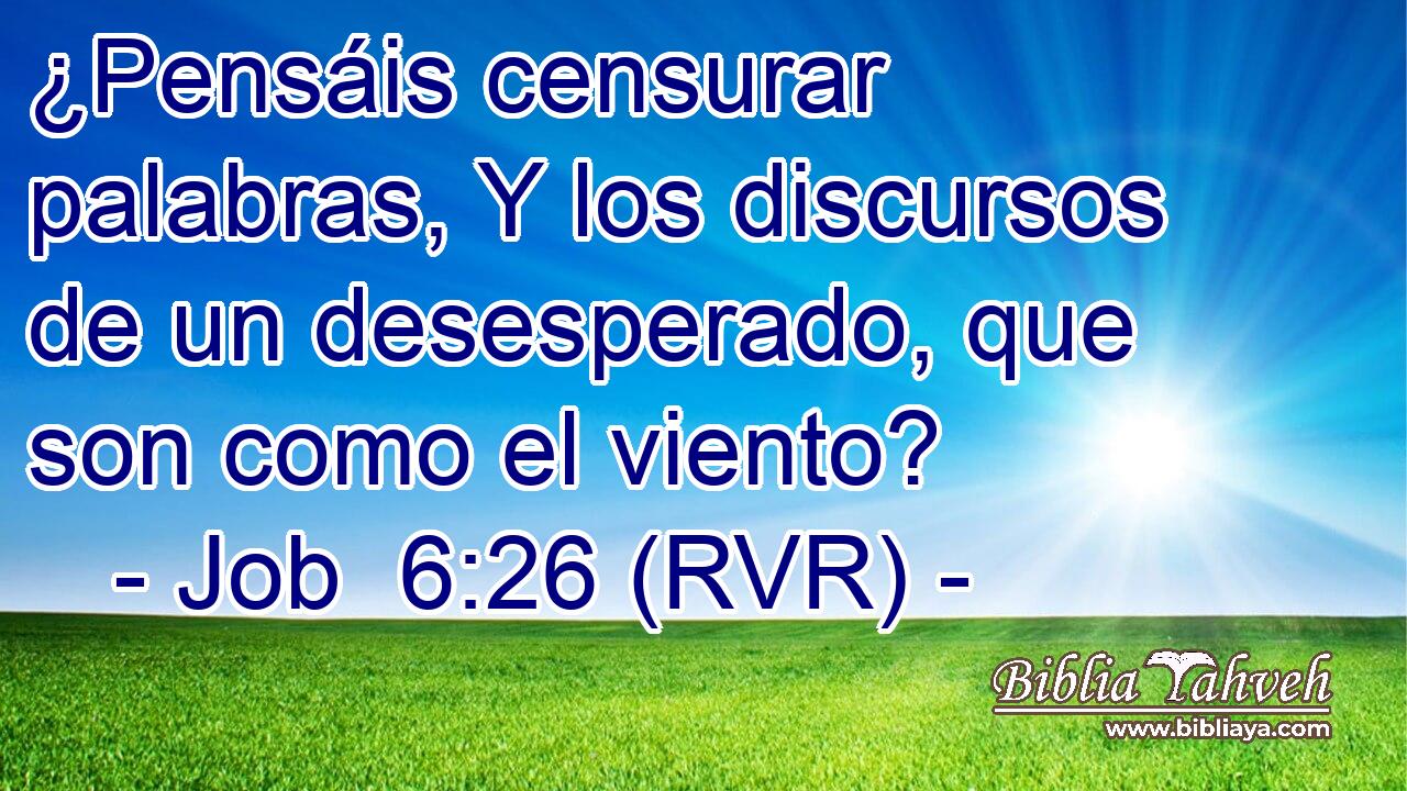 ¿Pensáis censurar palabras, Y los discursos de un desesperado, que son como el viento?