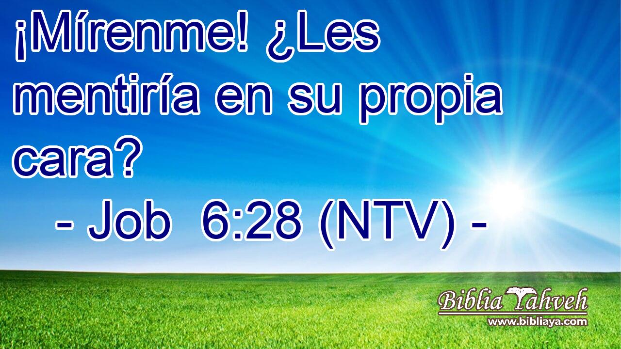 ¡Mírenme! ¿Les mentiría en su propia cara?