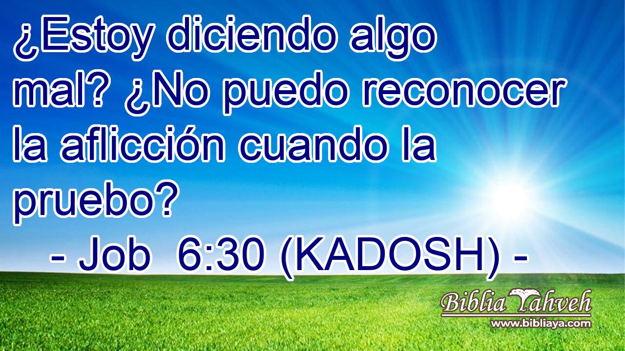  ¿Estoy diciendo algo mal? ¿No puedo reconocer la aflicción cuando la pruebo? 